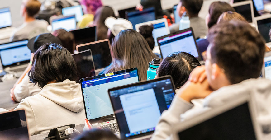 UC Merced students in a classroom