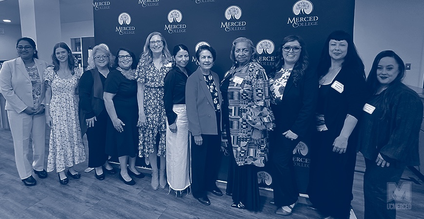 Depicted are Sen. Anna Caballero and the women recognized as "Distinguished Women" for State Senate District 14.