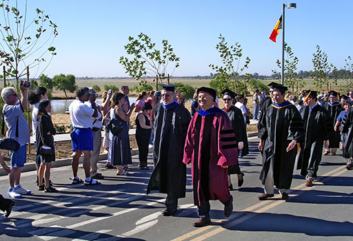 Professor Winston during the opening day procession in 2005. Photo courtesy of Professor Christopher Viney.