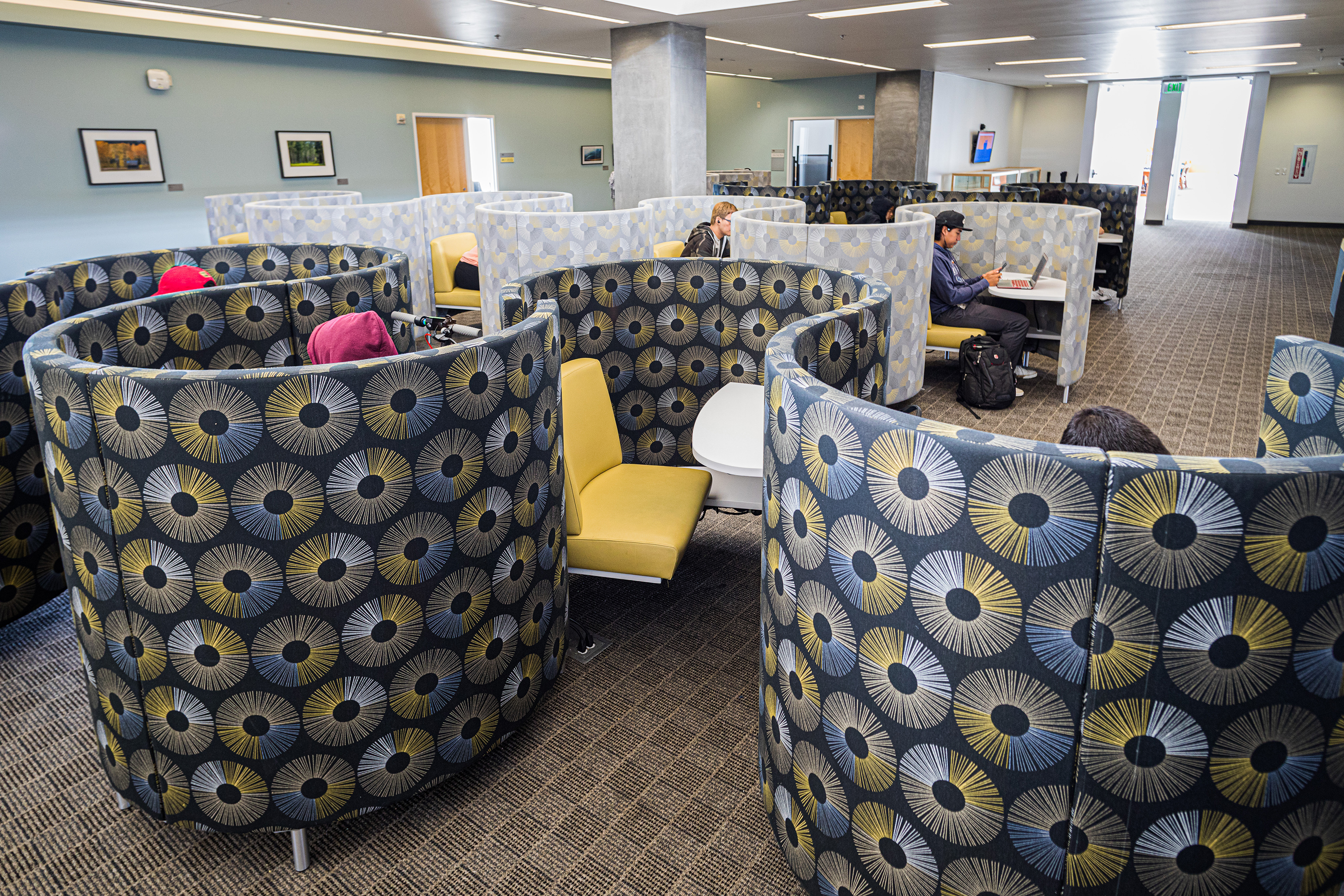 Students are seen in the fourth floor of the Leo and Dottie Kolligian Library at UC Merced in this photo taken on Sept. 17, 2019.