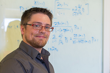 Jason Davis uses computer modeling and applied mathematics to study prion diseases.