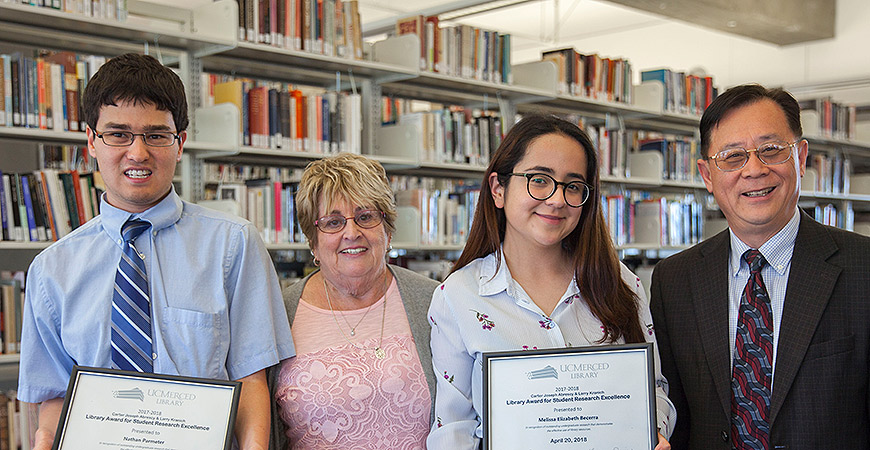 Nathan Parmeter, Arlene Kranich, Melissa Becerra and Haipeng Li