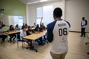 National Society of Black Engineers students highlight engineering careers. 