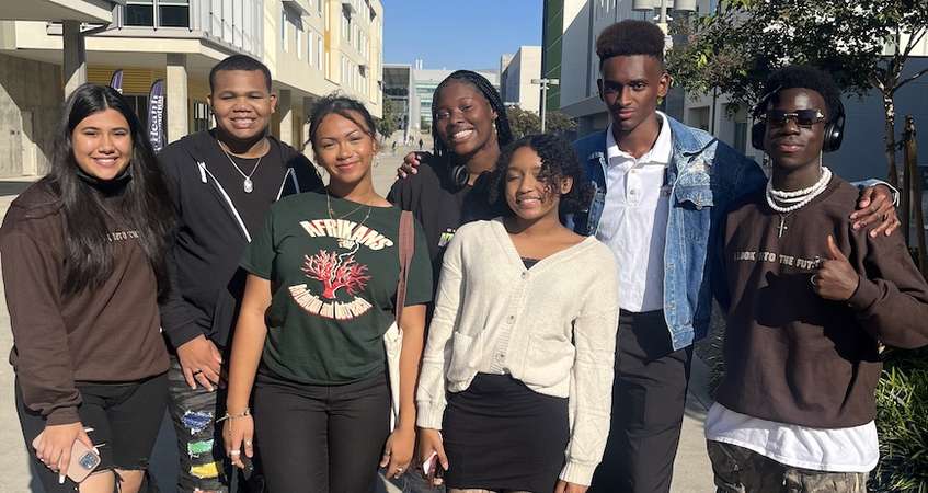 Members of the UC Merced Black Student Coalition, which started in 2022.