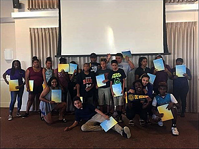 More than 100 middle school students who were part of the Brown Youth Academy slept in residence halls, learned about leadership and careers and attended a class lecture.