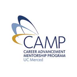 Graphic logo for UC Merced's Career Advancement Mentorship Program