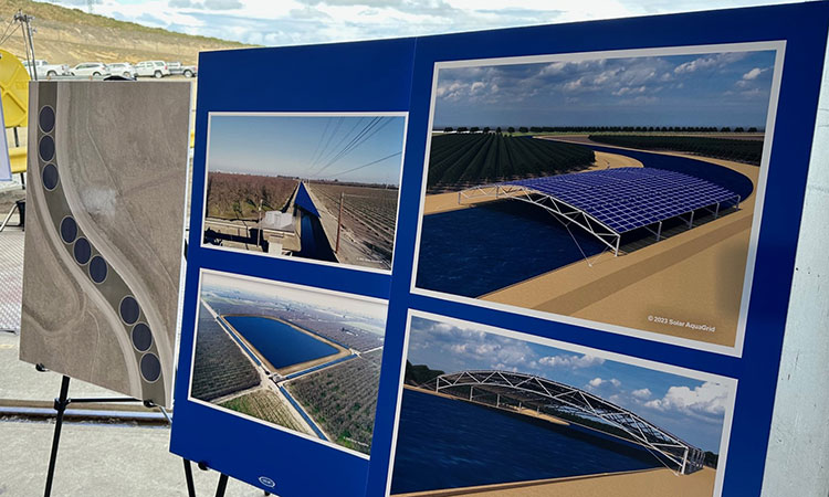 Solar canal project designs