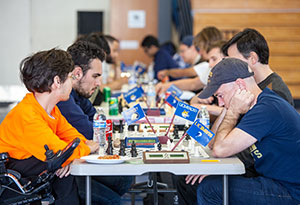 Competitors from UC campuses in Berkeley, Davis and Riverside joined UC Merced for the first UC-wide chess tournament. 