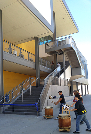 UC Merced students entertained campus supporters during Wednesday's event.