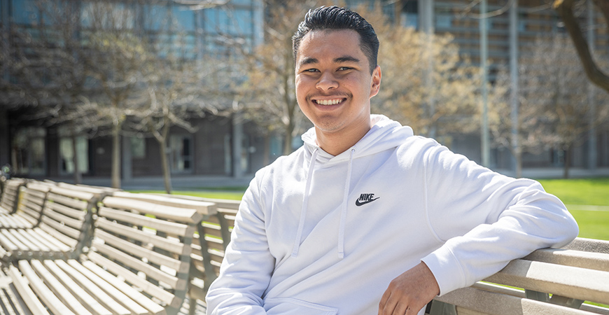 Adan Gallardo believes the Gateway Scholarship Program made it possible for him to attend UC Merced.