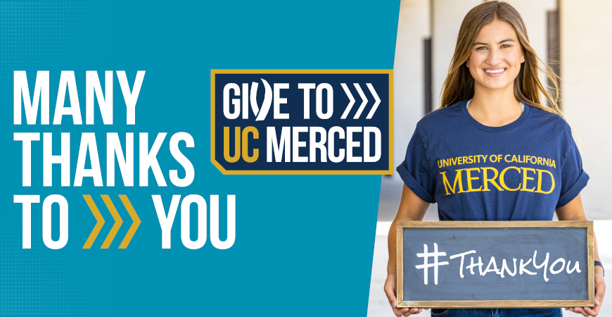 Give to UC Merced 2020 draws 487 donors and raises $163,000 to support students and campus initiatives.