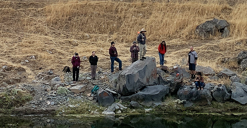 UC Merced faculty and graduate students collaborate with the Southern Sierra Miwuk Nation to record rock art sites in Mariposa County.