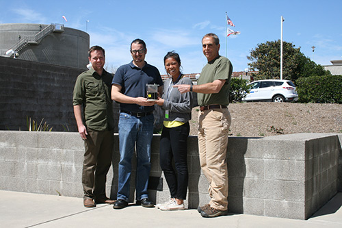 Professor Marc Beutel, second from left, with some of the San Diego researchers and water-quality experts with whom he and his graduate student will work.