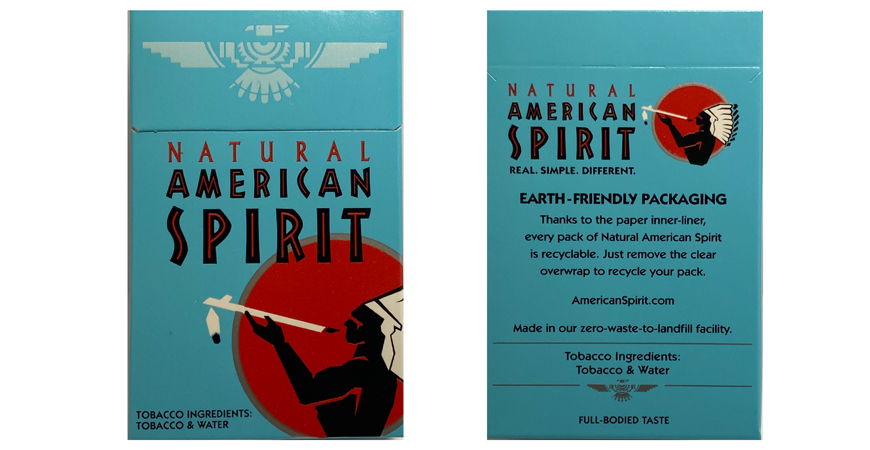 Pack of Natural American Spirit cigarettes