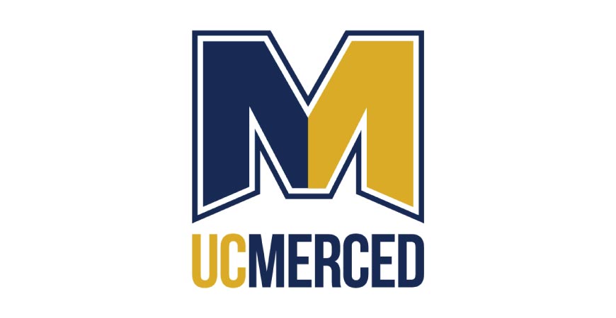 UC Merced logo in blue and gold