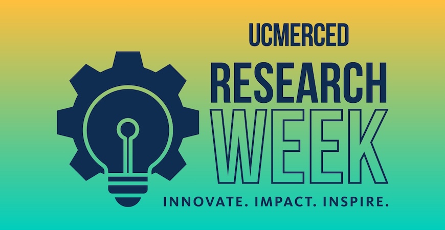 A graphic reads "Research Week - Innovate. Impact. Inspire."