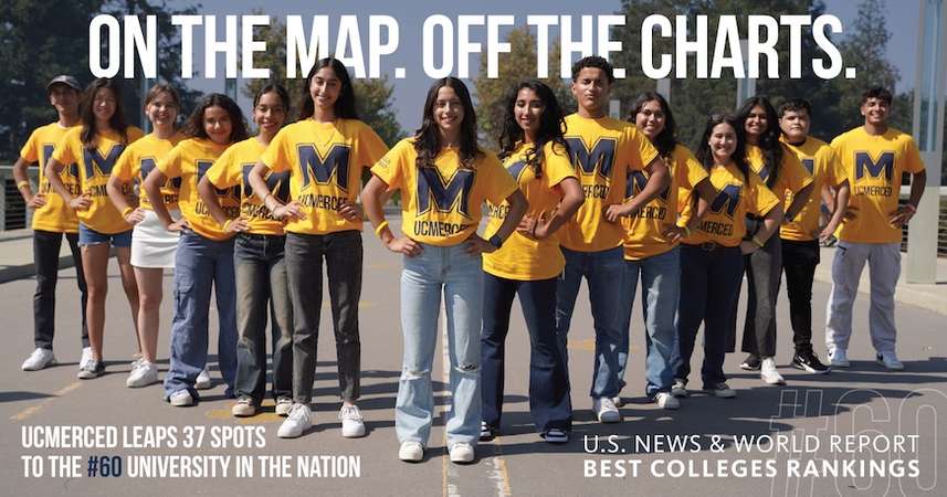 UC Merced Rises Nearly 40 Spots in U.S. News College Rankings