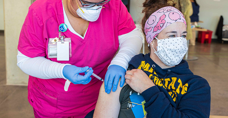UC Merced, in collaboration with Merced County Department of Public Health and UC Health, rolled out its COVID-19 vaccination program Feb. 5.